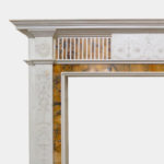 Antique Neoclassical Marble Fireplace