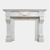 Antique French Louis XVI Style Marble Fireplace