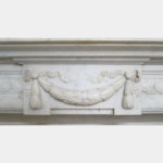 Antique French Louis XVI Style Marble Fireplace