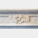 Antique Carrara Marble Louis XVI Style Fireplace