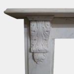 Statuary White Marble Antique Fireplace