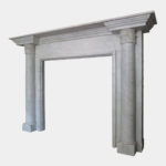 Architectural George III Fireplace In Carrara Marble