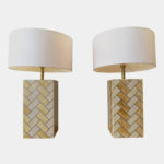 Marble and Brass Table Lamps