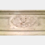 Louis XVI Style Carrara Marble Fireplace Mantel