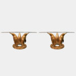 French Bronze Penguin Cocktail Tables