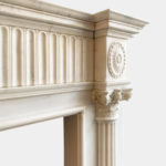 Neoclassical Fireplace Mantel in Statuary White