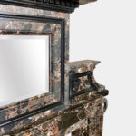 Fireplace Mantel in Marrone Breccia Marble