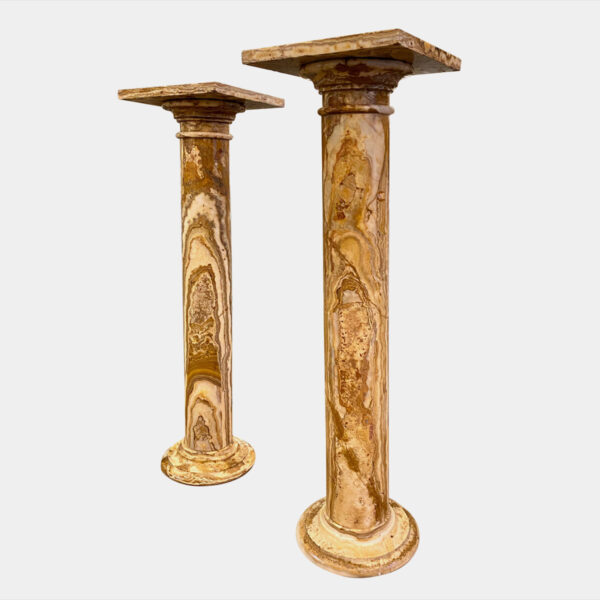 Pair of Antique Onyx Pedestals