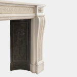 Louis XVI Style Statuary Marble Fireplace