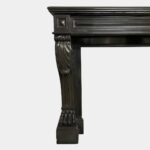 French Empire Black Marble Fireplace