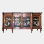 Chinoiserie Enfilade In Walnut And Marble