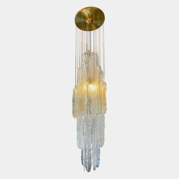 Murano Glass Pendant Ceiling Light by Mazzega