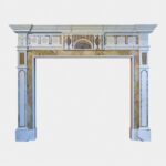 Fireplace in Statuary and Bluejohn Marble