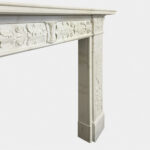 Antique Regency Statuary White Marble Fireplace