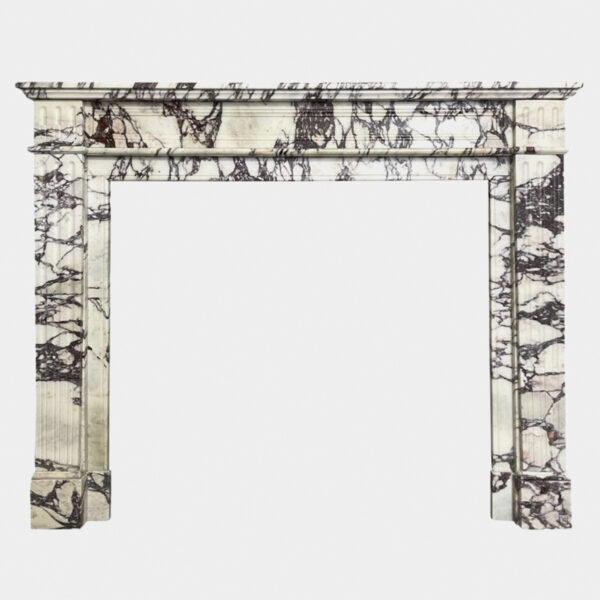 Antique Breche Marble Fireplace