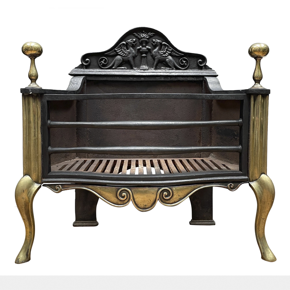 Antique English Fire Grate by Thomas Elsley