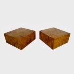 A Pair Of Burr Elm End Or Side Tables By Roche Bobois - Image 6