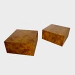 A Pair Of Burr Elm End Or Side Tables By Roche Bobois - Image 7