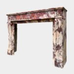 A Large Louis XVI Breche Marble Fireplace - Image 9