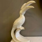 An Italian Porcelain and Gold Gilt Tropical Bird - Image 5