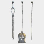 A Set Of Antique English Polished Steel Fire Tools - Image 6