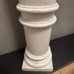 An Antique Pair Of White Carrara Marble Pedestals - Image 4
