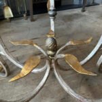 A Large Circular Gold And Silver Gilt Wrought Iron Coffee or Cocktail Table - Image 4