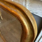 A large Louis Philippe Gold Gilt Domed Topped Antique French Mirror - Image 5