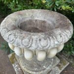 A Very large And Substantial English Stone Urn And Pedestal - Image 6