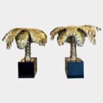 A Pair Of Maison Jansen Palm Tree Table Lamps