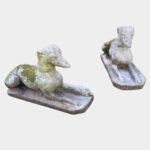 A Pair Of Life Size English Re Con Stone Whippets - Image 5