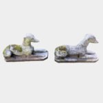 A Pair Of Life Size English Re Con Stone Whippets - Image 4
