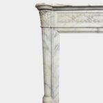 A Large Antique French Louis XVI Style 19th Century  Marble Fireplace - Image 5