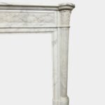 A Large Antique French Louis XVI Style 19th Century  Marble Fireplace - Image 2