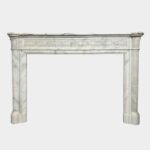 A Large Antique French Louis XVI Style 19th Century  Marble Fireplace