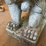 A Pair Of carved Stone Foo Chinese Dogs - Image 2