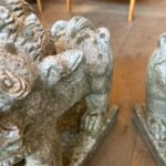 A Pair Of carved Stone Foo Chinese Dogs - Image 8