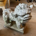 A Pair Of carved Stone Foo Chinese Dogs - Image 7