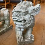 A Pair Of carved Stone Foo Chinese Dogs - Image 9