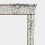 A large French Antique Louis XVI Period Calacatta Marble Fireplace - Image 3