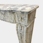 A large French Antique Louis XVI Period Calacatta Marble Fireplace - Image 2