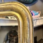 An Antique French Louis Philippe Dome Toped Gold Gilt Mirror - Image 4