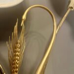 A Very Large  Italian Antonio Pavia Brass Crane Table Lamp - Image 4