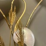 A Very Large  Italian Antonio Pavia Brass Crane Table Lamp - Image 3
