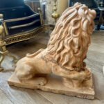 A Set Of Antique 19th C Terracotta Lion Sculptures - Image 5