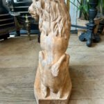 A Set Of Antique 19th C Terracotta Lion Sculptures - Image 3