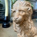 A Set Of Antique 19th C Terracotta Lion Sculptures - Image 7