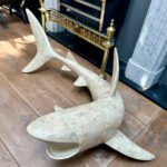A Large Marble Shark Sculpture By Maitland Smith - Image 10