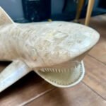 A Large Marble Shark Sculpture By Maitland Smith - Image 5