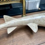 A Large Marble Shark Sculpture By Maitland Smith - Image 9